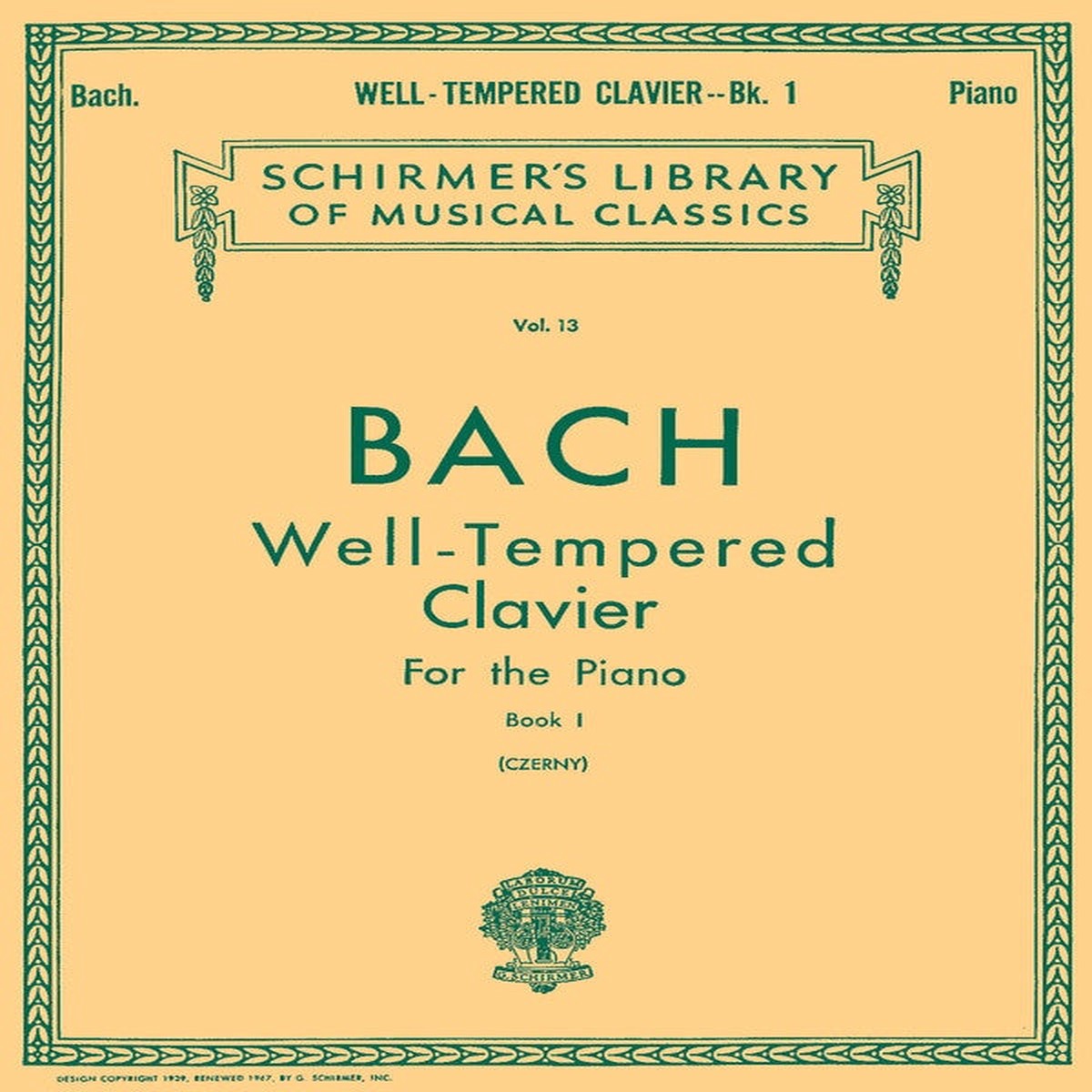 BACH - PRELUDES AND FUGUES BK 1 ED CZERNY