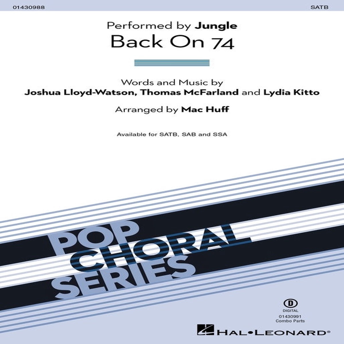BACK ON 74 SATB/PIANO